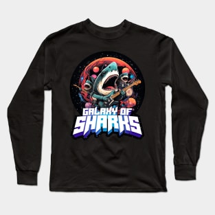 Galaxy of Sharks Long Sleeve T-Shirt